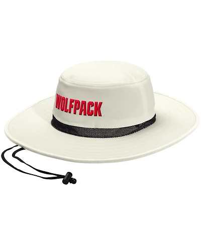 Adidas Men's and Women's Cream Nc State Wolfpack Wide Brim Boonie Bucket Hat