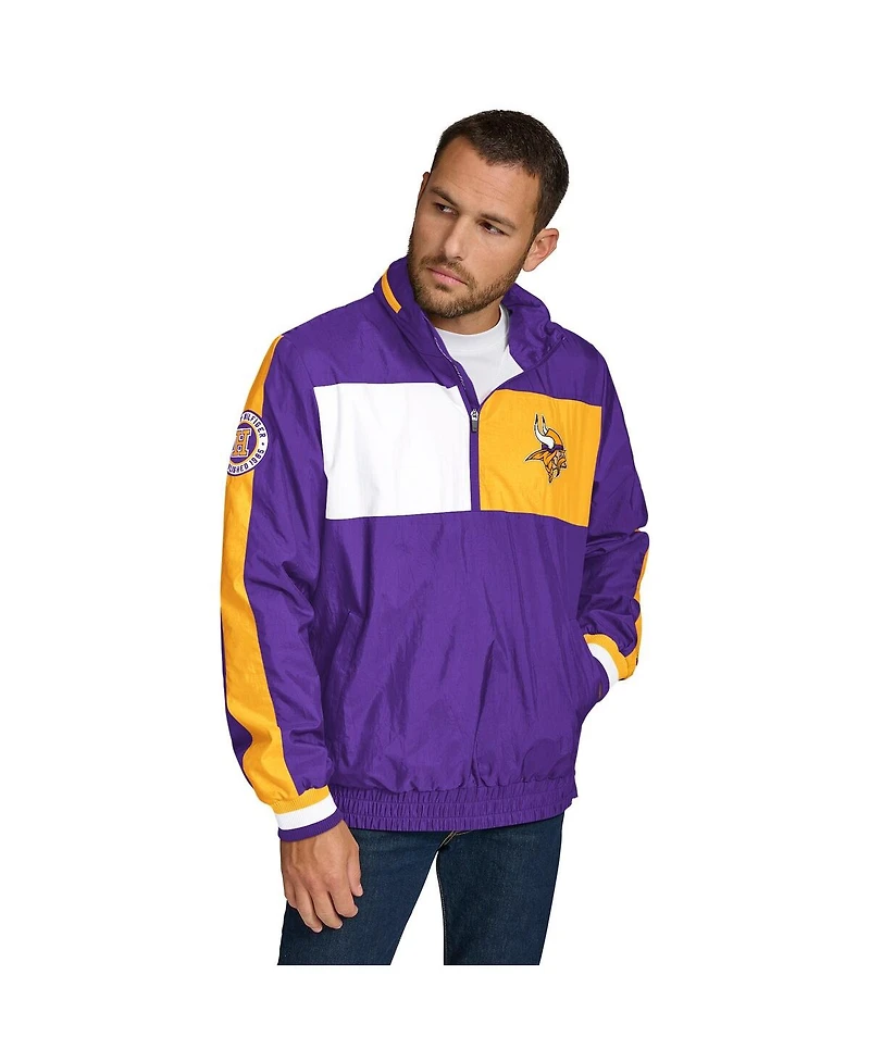 Tommy Hilfiger Men's Purple Minnesota Vikings Gael Lightweight Half-Zip Hoodie Jacket
