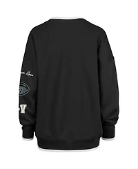 Stoney Clover Lane Women's Black Las Vegas Raiders Oversized Eighties Pullover V-Neck Sweatshirt