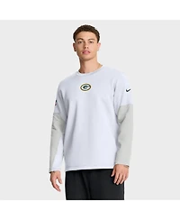 Nike Men's White Green Bay Packers Sideline Scripted to Win Performance Long Sleeve T-Shirt