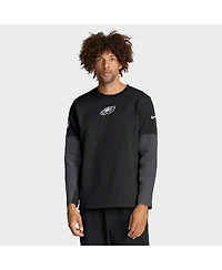 Nike Men's Black Philadelphia Eagles Sideline Scripted to Win Performance Long Sleeve T-Shirt