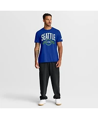 Nike Men's Royal Seattle Seahawks Rewind Front and Back Hit Essential T-Shirt
