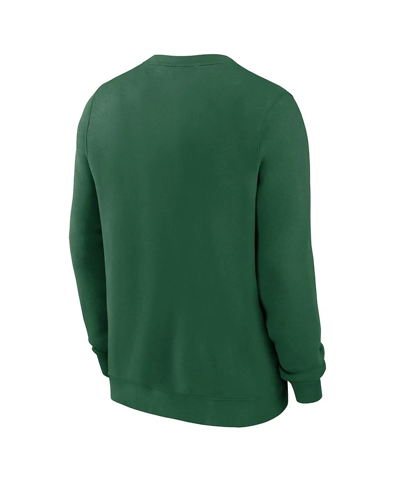 Nike Men's Green New York Jets Primetime Club Fleece Pullover Sweatshirt