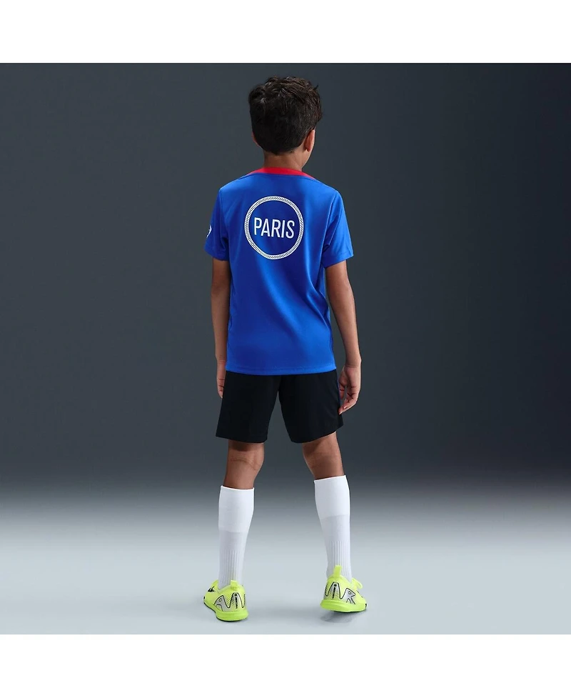 Nike Big Boys and Girls Royal Paris Saint-Germain 2025/26 Third Academy Pro Pre-Match Performance Jersey