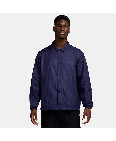 Nike Men's Navy Barcelona Club Coaches Full-Snap Jacket