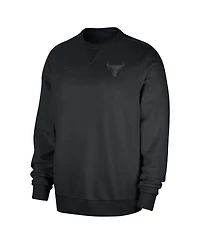 Nike Men's Black Chicago Bulls Authentic Standard Issue Travel Performance Pullover Sweatshirt