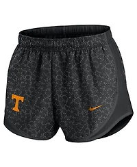 Nike Women's Black Tennessee Volunteers Tempo Pattern Dri-fit Shorts