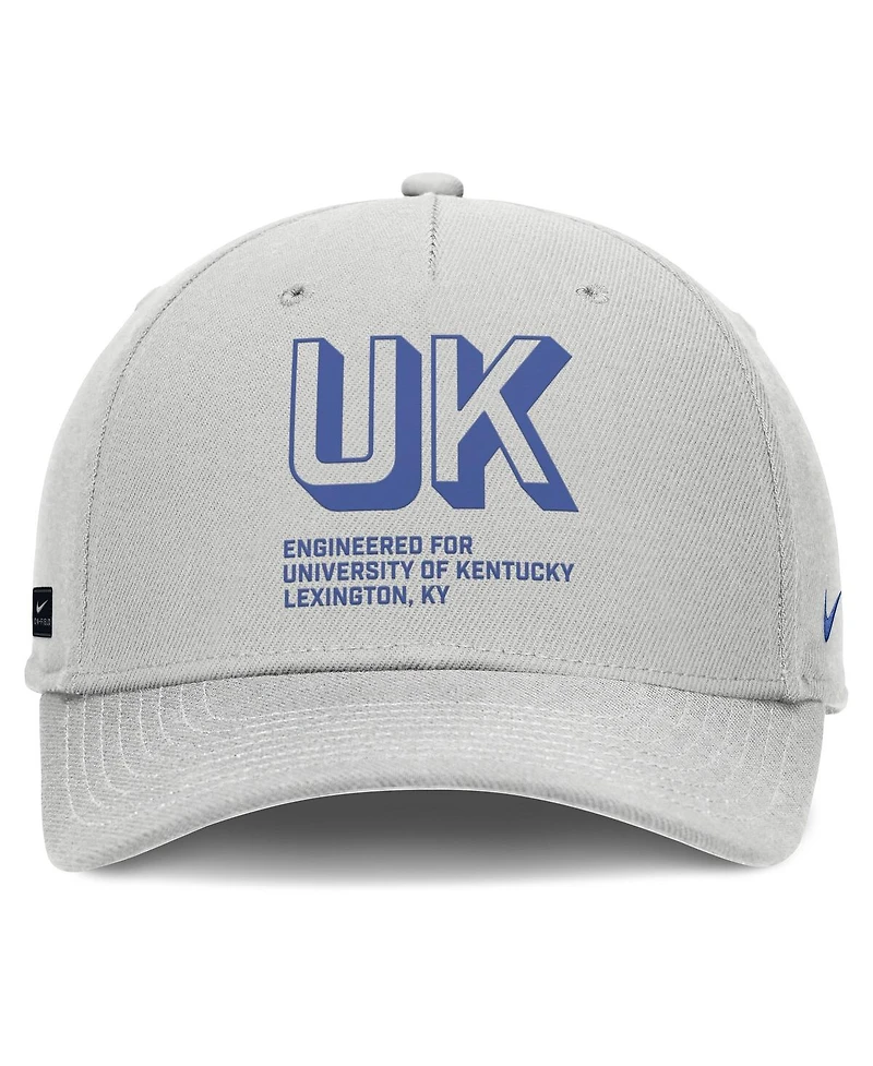 Nike Men's Gray Kentucky Wildcats 2025 Sideline Dust Pinched Rise Adjustable Hat