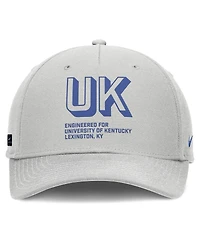 Nike Men's Gray Kentucky Wildcats 2025 Sideline Dust Pinched Rise Adjustable Hat