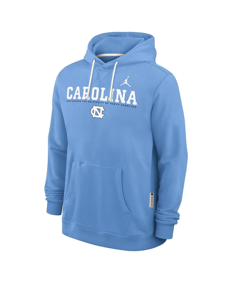 Jordan Men's Light Blue North Carolina Tar Heels 2025 Sideline Standard Issue Dri-fit Hoodie