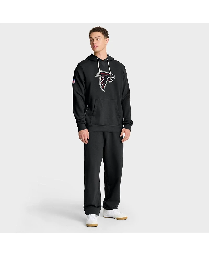 Nike Men's Black Atlanta Falcons Sideline Standard Issue Initial Home Dri-fit Hoodie