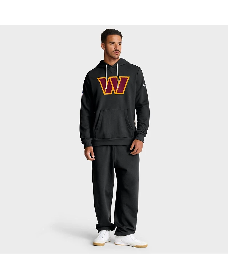 Nike Men's Black Washington Commanders Sideline Standard Issue Initial Home Dri-fit Hoodie