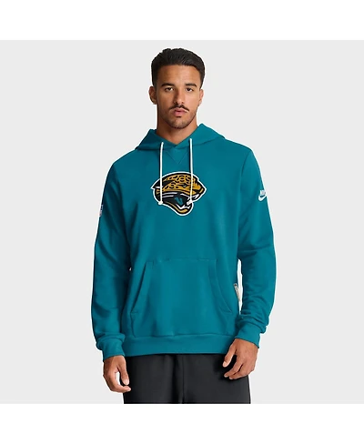 Nike Men's Teal Jacksonville Jaguars Sideline Standard Issue Alt 2 Dri-fit Hoodie