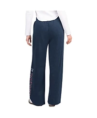 G-iii 4Her by Carl Banks Women's Navy New England Patriots Field Wide Leg Sweatpants