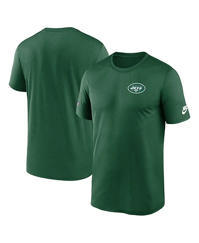 Nike Men's Green New York Jets Sideline Alt Pack Small Logo Legend Dri-fit T-Shirt