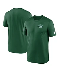 Nike Men's Green New York Jets Sideline Alt Pack Small Logo Legend Dri-fit T-Shirt