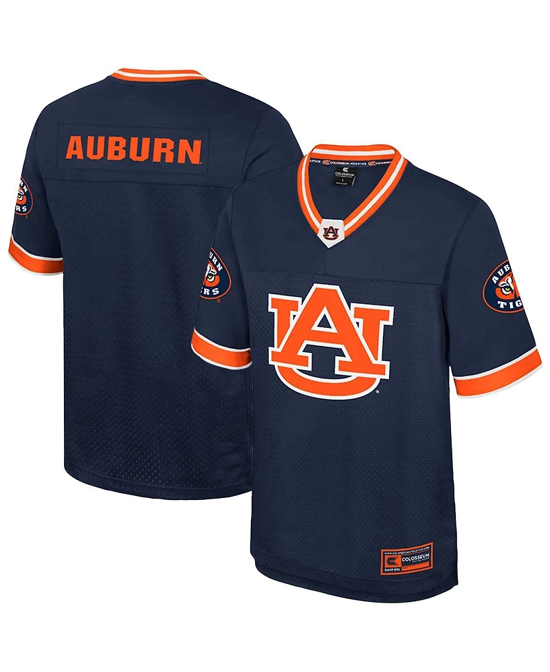 Colosseum Men's Navy Auburn Tigers Nothing but the Hits Football Jersey