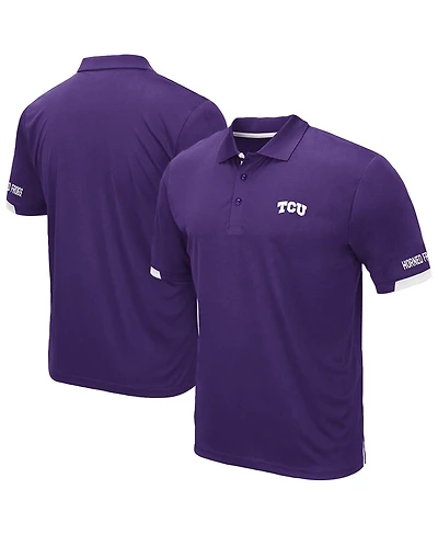 Colosseum Men's Purple Tcu Horned Frogs Santry Polo Shirt