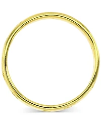 Macy's Cubic Zirconia Star Band Ring (0.174 ct. t.w.) 14K Yellow Gold Over Sterling Silver