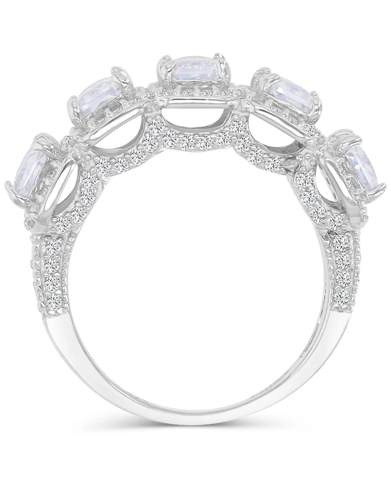 Macy's Cubic Zirconia Ring (6.221 ct.t.w.) Sterling Silver
