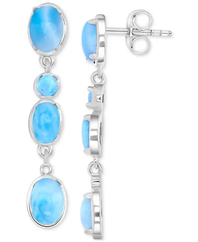 Macy's Opal (7.85 ct. t.w.) Earrings in Sterling Silver