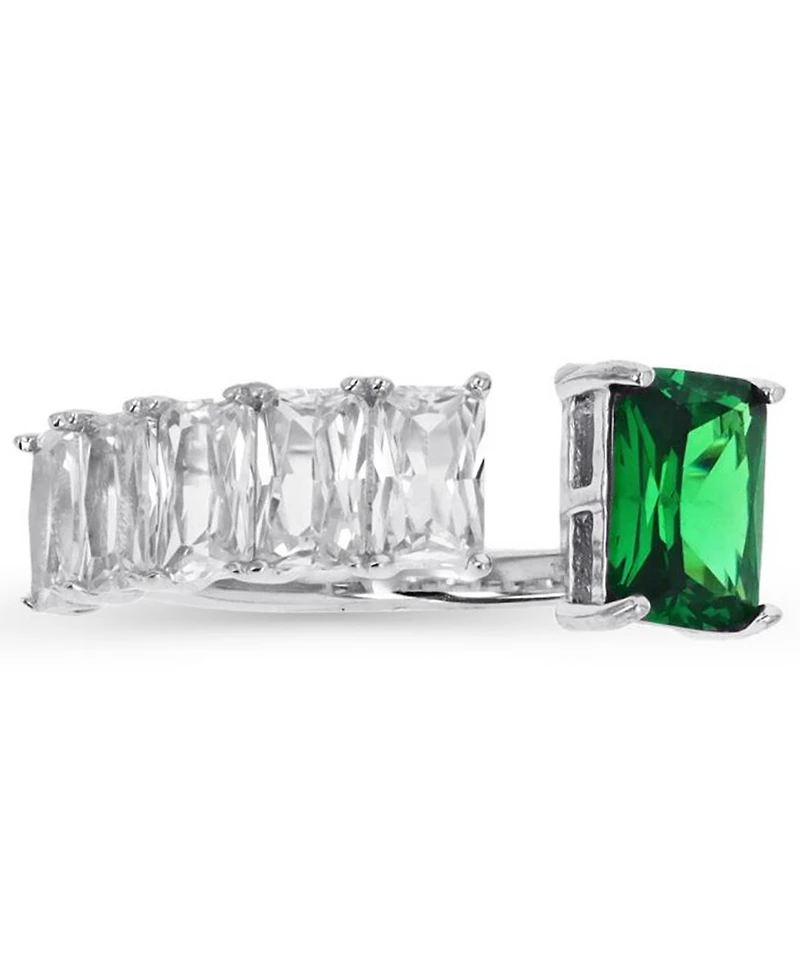 Macy's Cubic Zirconia Baguette Ring (2.31 ct. t.w.) Sterling Silver