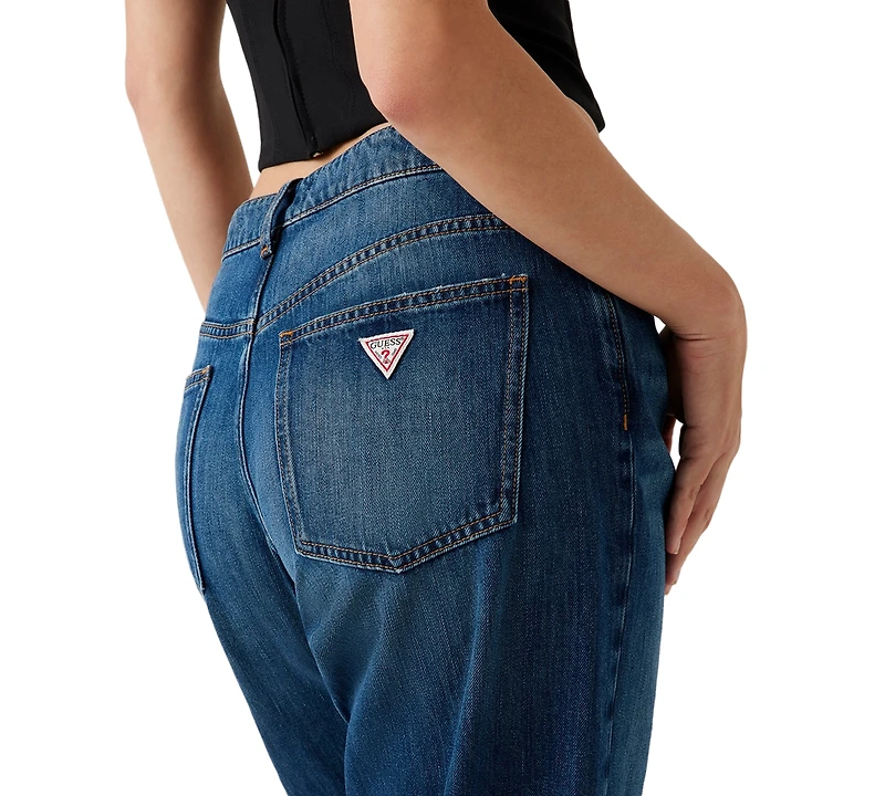 Guess Women's Barrel Fit High Rise Jeans