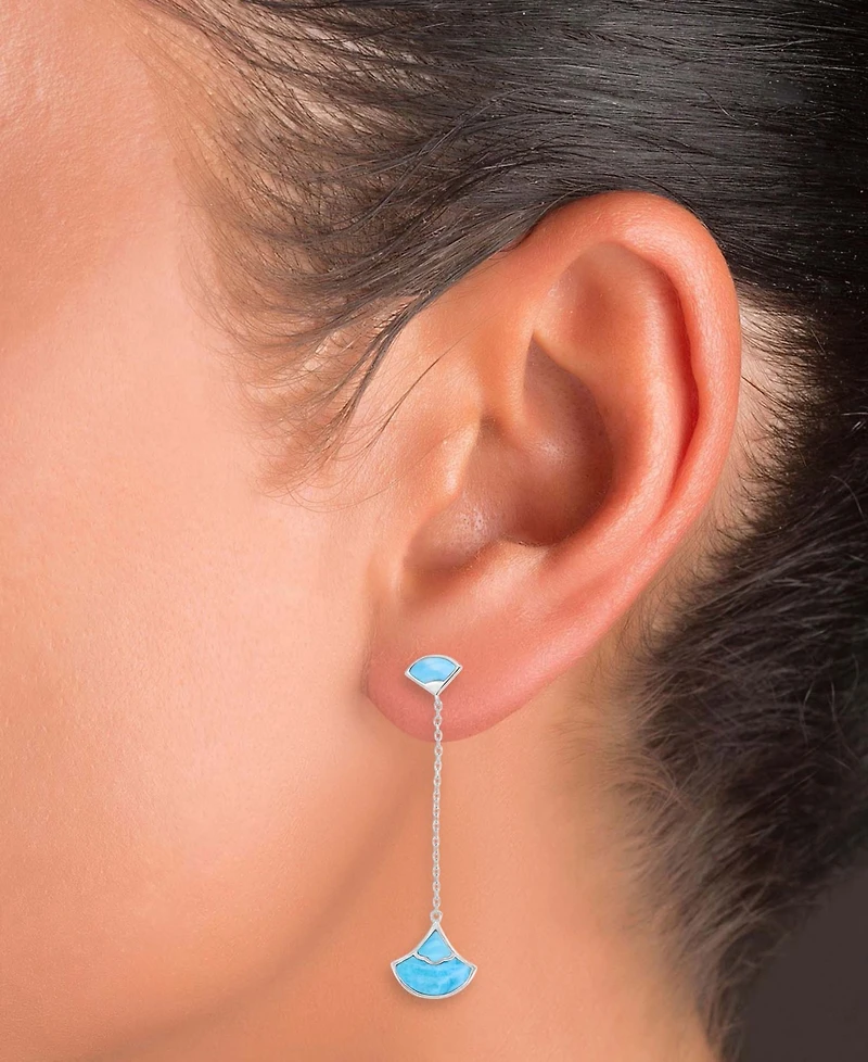 Macy's Opal (2 ct. t.w.) Earrings in Sterling Silver