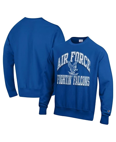 Champion Men's Royal Air Force Falcons Vault Late Night Reverse Weave Pullover Sweatshirt