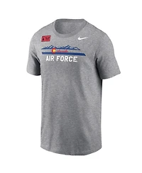 Nike Men's Gray Air Force Falcons Apls Fighting Falcon Collection Rivalry T-Shirt