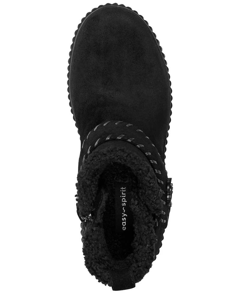 Easy Spirit Women's Brendan Cozy Waterproof Side Zip Booties