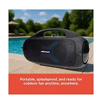 RadioShack 60W Black and Gray Wireless Portable Speaker With Lights True Wireless Audio And Type C-Charging Cable 4001787