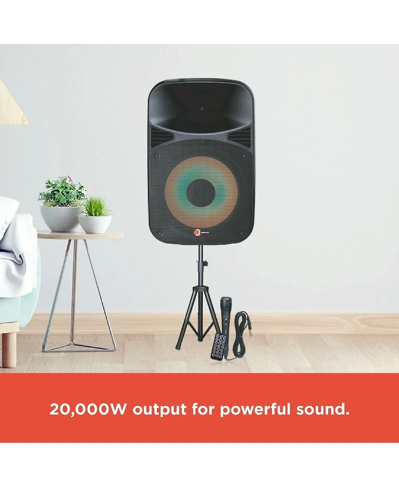RadioShack 15 inch Tower Party Pa Speaker 20,000 W Peak Power Pmpo 4001925