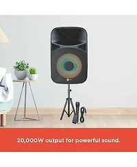 RadioShack 15 inch Tower Party Pa Speaker 20,000 W Peak Power Pmpo 4001925