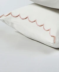 Peri Home Scallop 300-Thread Count Cotton 3-Pc. Sheet Set, Twin