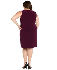 R & M Richards Plus Scoop Neck 2-Piece Jacket Dress