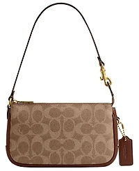 Coach Plaza Mini Signature Canvas Shoulder Bag 18