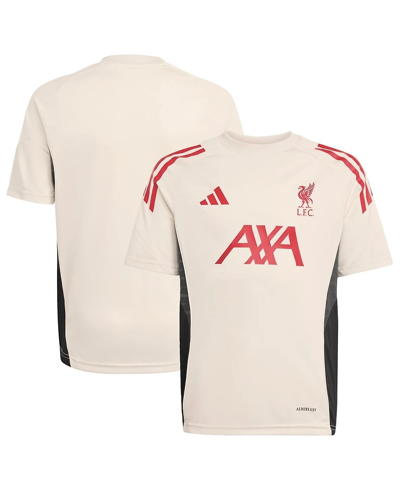 Adidas Big Boys and Girls White Liverpool 2025/26 Aeroready Training Jersey