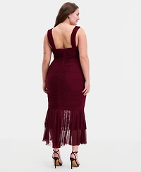 Emerald Sundae Trendy Plus Embellished Ruched Dress