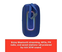 RadioShack 30W Gray and Green Wireless Portable Speaker with Rgb Lights Fm Radio Bluetooth 5.3 4001781
