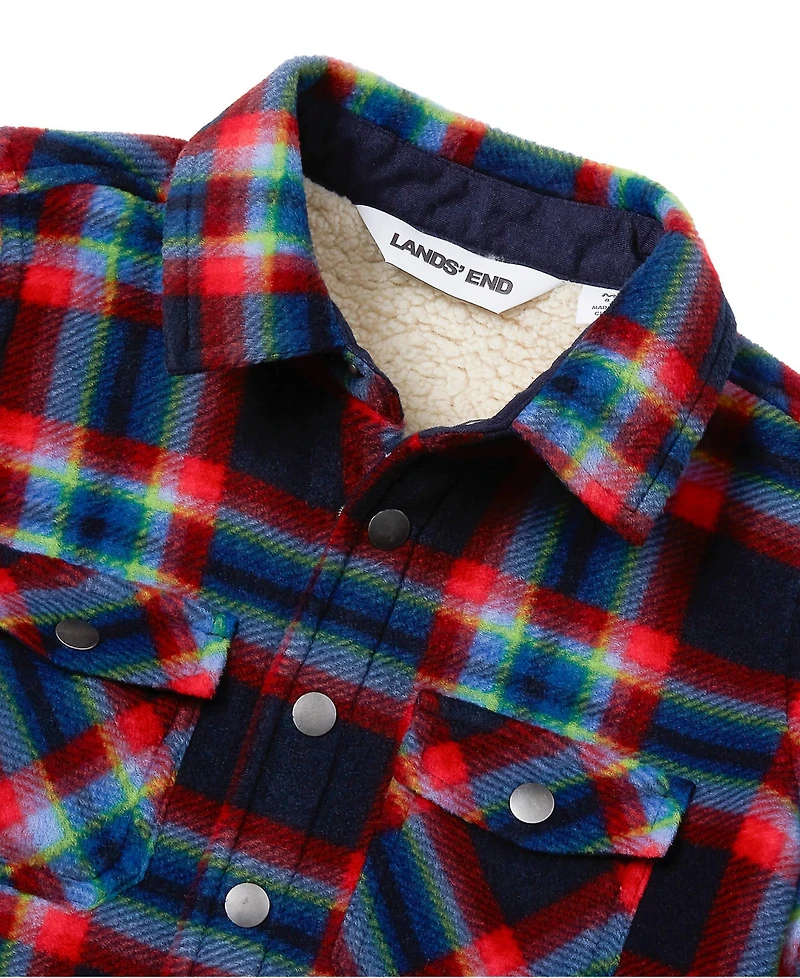 Lands' End Kids Flannel Shacket