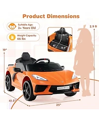12V Electric Kids Ride On Car with Remote Control Wireless Connection Lights