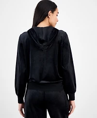 Style & Co Women's Velour Zip-Up Hoodie, Macy's Exclusive