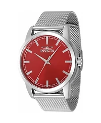 Invicta Men's 48509 Celestial Quartz 3 Hand Red Dial Watch