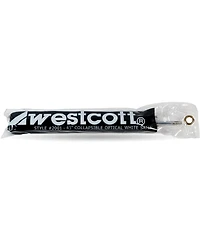 Westcott 43"; Optical White Satin Collapsible Umbrella