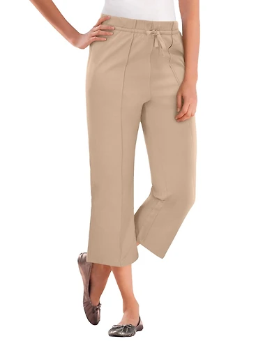 Woman Within Plus Easy Going Knit Capri