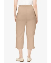 Woman Within Plus Easy Going Knit Capri