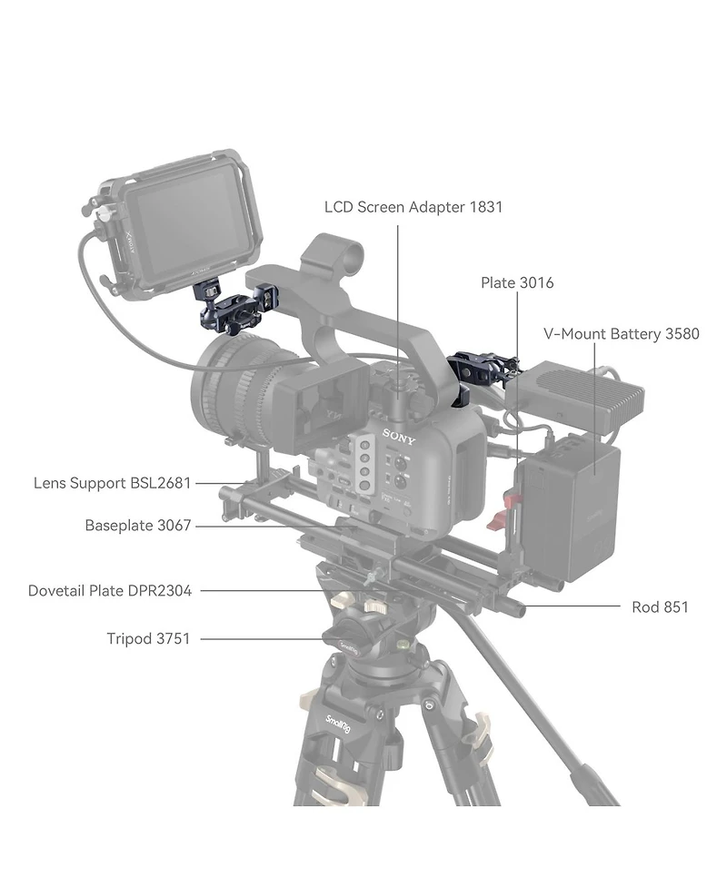 SmallRig Magic Arm for Sony FX6 / FS5 / FS5 Ii