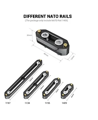SmallRig Quick Release Safety Rail, 4cm