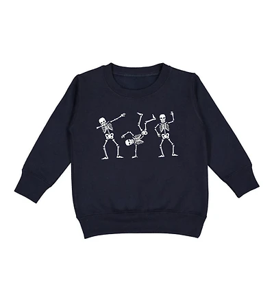 Sweet Wink Little and Big Boys Silly Skelly Glow In The Dark Halloween Sweatshirt